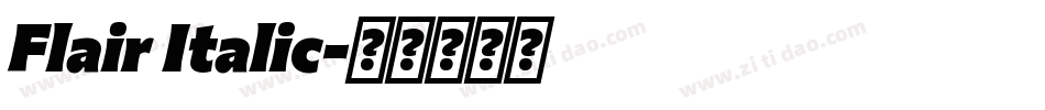 Flair Italic字体转换